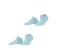 ESPRIT Uni Multipack W Sn cotone bassi tinta unita confezione di 2 paia, Calzini corti Donna, Blu Barely Blue 6588, 35-38