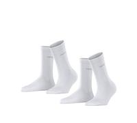 ESPRIT Uni Multipack W So cotone tinta unita confezione di 2 paia, Calzini Donna, Bianco White 2000, 35-38