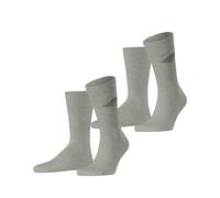 ESPRIT Unisex Logo Multipack M So cotone fantasia confezione di 2 paia, Calzini Uomo, Grigio Storm Grey 3820, 39-42