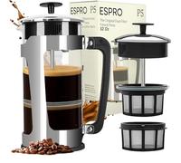 ESPRO Caffè Pressa P5-32 Oz, Caraffa in Vetro e Gabbia in Acciaio Inox