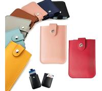 ESPRY Pull-Out Card Organizer,Small Slim Credit Card Holder Wallet for Women Multi Slot Card Holder,Stackable Pull-Out Card Holder,Snap Pouch For Purse Pull Out Card Holder,Ultra Slim (2pcs-E)