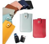 ESPRY Pull-Out Card Organizer,Small Slim Credit Card Holder Wallet for Women Multi Slot Card Holder,Stackable Pull-Out Card Holder,Snap Pouch For Purse Pull Out Card Holder,Ultra Slim (2pcs-D)