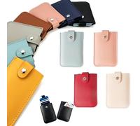 ESPRY Pull-Out Card Organizer,Small Slim Credit Card Holder Wallet for Women Multi Slot Card Holder,Stackable Pull-Out Card Holder,Snap Pouch For Purse Pull Out Card Holder,Ultra Slim (4pcs-A)