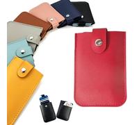 ESPRY Pull-Out Card Organizer,Small Slim Credit Card Holder Wallet for Women Multi Slot Card Holder,Stackable Pull-Out Card Holder,Snap Pouch For Purse Pull Out Card Holder,Ultra Slim (1pcs-E)