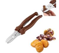 ESPRY Walnut Chestnut Nut Shell Opener,Chestnut Cutter Tool,Multifunctional Chestnut Peeler,Portable Nutcracker Chestnut Clip,Stainless Steel Nut Crackers Chestnut Opener for all Sorts of Nuts (1pcs)