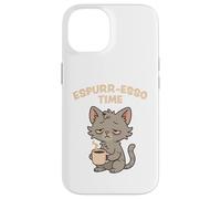 Espurr-Esso Time Caone Cat stanco Design di gatti divertenti Custodia per iPhone 14