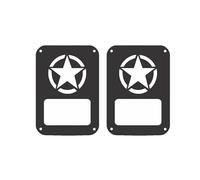 ESPYN Fanale Posteriore 1 Paio Copertura Della Luce Freno Fanale Posteriore Posteriore Protezione Della Protezione Per Jeep Per Wrangler JK 2007-2017 Lampada Cappe Fanali Posteriori(E)