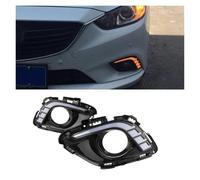 ESPYN Fanale Proiettore 2 Pezzi Per Mazda 6 Per Atenza 2013 2014 2015 Indicatori Di Direzione A LED Per Auto DRL Luci Diurne Con Foro Per Fendinebbia Faro Principal(White Yellow Blue No Dynamic)