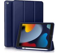 EspZanthic Cover Custodia per iPad 9/8/7 10,2 Pollici (9a/8a/7a Generazione, 2021/2020/2019) con Pencil Holder, Pellicola Proteggi Schermo, Auto Svegliati/Sonno