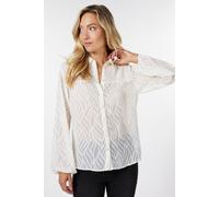 EsQualo Blouse Burn Out Smock Off White Taglia: 36 | Magliette intime Outlet | Donna | Bianco