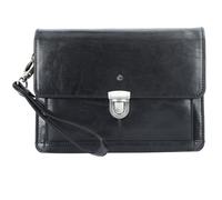 Esquire Borsa da polso in pelle Toscana 24,5 cm nero