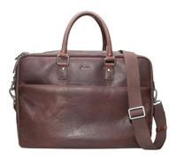 Esquire borsa da ufficio laptop bag con scomparto per laptop Buffalo 85 Business Bag Brown marrone scuro