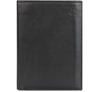 Esquire Custodia per biglietti da visita Vera Pelle 9 cm nero