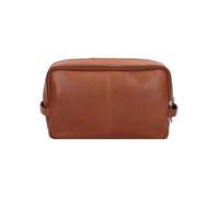 Esquire Dallas Borsa da toilette Vera Pelle 27 cm marrone