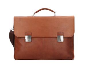 Esquire Dallas Valigetta Pelle 42 cm Scomparto per laptop marrone