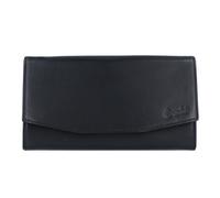 Esquire Nuovo portafoglio di seta in pelle 18 cm nero