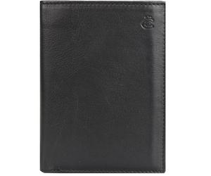 Esquire Porta biglietti da visita Eco in pelle 9 cm nero