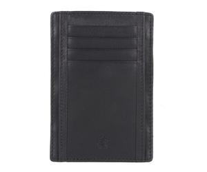 Esquire Portafoglio combinato Harry in pelle 9 cm nero