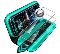ESR 2 Pezzi, Pellicola Vetro Temperato per iPhone 17 Pro Max, Vetro Temperato di Qualità Militare, Infrangibile, Rivestimento Anti-riflesso, Durevole, Serie Armorite Ultra-Tough con Supporto Ultra Fit