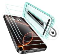 ESR 3 Pezzi Pellicola Vetro per iPhone 16 Pro Max, Supporto FlawlessFit | Grado Militare, Vetro Temperato 9H, Antigraffio, Copertura Totale, Installazione Facile, HD Trasparente