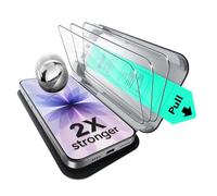 ESR 3 Pezzi, Pellicola Vetro per iPhone 17/iPhone 16 Pro, Grado militare, Durezza 9H Pellicola prottetiva, Vetro temperato a copertura totale con supporto UltraFit, Infrangibili