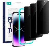 ESR 3 Pezzi Pellicola Vetro Privacy per Iphone 14 Pro, Bordi Curvi, Compatibili