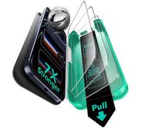 ESR 3 pezzi, Pellicola Vetro Temperato per iPhone 17 Pro Max, Vetro temperato di qualità militare, Infrangibile, Rivestimento anti-riflesso, Durevole, serie Armorite Ultra-Tough con supporto Ultra Fit