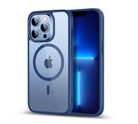 ESR Classic Hybrid Cover per iPhone 13 Pro Max, Blu Trasparente | Anti-ingiallimento a lunga durata, Ultrasottile, Compatibile con MagSafe, Protezione militare 3X, Custodia Magnetica