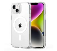 ESR Cover Magnetica per iPhone 14 Plus, Compatibile con Magsafe, Custodia Trasparente con HaloLock, Protezione antiurto di livello militare, Retro resistente ai graffi, Trasparente