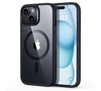 ESR Classic Hybrid Cover per iPhone 15, Nero Trasparente | Anti-ingiallimento a lunga durata, Ultrasottile, Compatibile con MagSafe, Protezione militare 3X, Custodia Magnetica