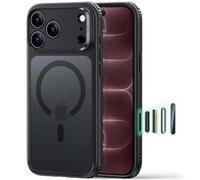 ESR Classic Hybrid Cover per iPhone 18 Pro Max/17 Pro Max, Nero opaco | Anti-ingiallimento a lunga durata, Ultrasottile, Compatibile con MagSafe, Protezione militare 3X, Custodia Magnetica