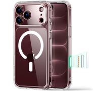 ESR Classic Hybrid Cover per iPhone 18 Pro Max/17 Pro Max, Trasparente | Anti-ingiallimento a lunga durata, Ultrasottile, Compatibile con MagSafe, Protezione militare 3X, Custodia Magnetica