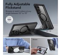 ESR compatibile con Samsung S24ultra Halolock Custodia per telefono con supporto verticale magnetico ed elettrico Space Elegant Elegante Supporto