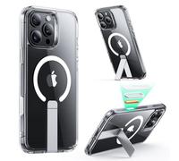 ESR Cover con Flickstand per iPhone 16 Pro, Trasparente | compatibile con MagSafe, Protezione militare anti-caduta, Resistente ai graffi