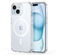 ESR Cover MagSafe per iPhone 15 Plus, Anti-ingiallimento, Trasparente | Anti-ingiallimento, Ultra sottile, Protezione caduta 3X militare, Custodia magnetica per telefono, Assorbimento degli urti