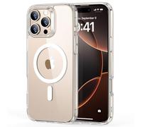 ESR Cover Magsafe per iPhone 16 Pro, Set 4-in-1, Trasparente | con protezione schermo, Protezione militare anti-caduta, Cover opaca traslucida