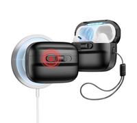 ESR Cover per AirPods Pro 2/1, Compatibile con MagSafe,Chiusura Magnetica | Compatibile con AirPods Pro 2/1, Compatibile con MagSafe, Protezione Anticaduta con Cordino, Chiusura Antiurto, Nero