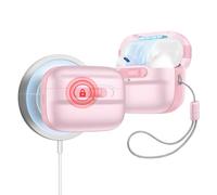 ESR Cover per AirPods Pro 2, Compatibile con AirPods Pro 2°/1° Gen (2023/2022/2019), Custodia Abilitata a MagSafe, Chiusura Magnetica, Protezione Anticaduta con Cordino, Serie Pulse, Rosa
