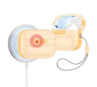 ESR Cover per AirPods Pro 2, Custodia Compatibile con AirPods Pro 2°/1° Gen (2023/2022/2019), Abilitata a MagSafe, Chiusura Magnetica, Protezione Anticaduta con Cordino, Serie Pulse, Giallo