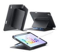 ESR Cover per iPad (A16) 11 Generazione, iPad di 11a/10a Gen (2025/2022), Custodia con Supporto Verticale, Angolazioni Multiple, Ultra Stabile con Supporto per Pencil, Serie Ibrida Flip, Nero