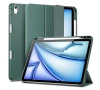 ESR Cover per iPad Air 11" (2025/2024) e iPad Air 5/4 Gen (2022/2020) con Portapenne, Custodia di Supporta Pencil Pro/USB-C, Custodia Morbida Flessibile, Auto Attivazione/Standby, Serie Rebound, Verde