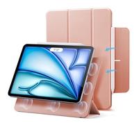ESR Cover per iPad Air 11" (2025/2024), iPad Air 5/4 Gen (2022/2020), Custodia Magnetica con Supporto Trifold, Aggancio Magnetico, Supporto per Pencil Pro/USB-C, Auto Attivazione/Standby, Oro Rosa