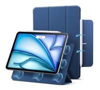 ESR Cover per iPad Air 11" (2025/2024), iPad Air 5/4 Generazione (2022/2020), Custodia Magnetica con Supporto Trifold, Aggancio Magnetico, Supporto per Pencil Pro/USB-C, Auto Attivazione/Standby, Blu