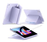 ESR Cover per iPad Air 11” M3/M2 (2025/2024), iPad Air 5a/4a Gen (2022/2020), Custodia con Supporto Verticale, Angolazioni Multiple, Ultra Stabile con Supporto per Pencil, Serie Ibrida Flip, Violette