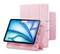 ESR Cover per iPad Air 11" M3/M2 (2025/2024),iPad Air 5a/4a Gen(2022/2020),Custodia Magnetica con Supporto Trifold,Aggancio Magnetico,Supporto per Pencil Pro/USB-C,Auto Attivazione/Standby,Rosa