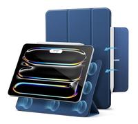ESR Cover per iPad Pro 11" M4 2024 (5a Generazione), Custodia Magnetica con Supporto Trifold, Aggancio Magnetico, Supporto per Pencil Pro/USB-C, Auto Attivazione/Standby, Protezione Durevole, Blu