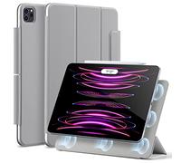 ESR Cover per iPad PRO 12.9” (2022/2021/2020, 6a/5a/4a Gen), Custodia Magnetica con Supporto Completo per Pencil 2, Aggancio Magnetico, Supporto a Due Posizioni, Auto Attivazione/Standby, Grigio