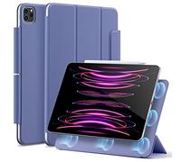 ESR Cover per iPad PRO 12.9” (2022/2021/2020, 6a/5a/4a Gen), Custodia Magnetica con Supporto Completo per Pencil 2, Aggancio Magnetico, Supporto a Due Posizioni, Auto Attivazione/Standby, Viola