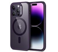 ESR Cover per iPhone 14 Pro, Compatibile con Magsafe, Custodia Magnetica Trasparente con HaloLock, Protezione Antiurto di Livello Militare, Retro Resistente ai Graffi, Viola