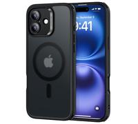 ESR Cover per iPhone 16 (4 in 1 Set)，Custodia traslucida opaca con protezione dello schermo per iPhone 16, Compatibile con MagSafe, Protezione di livello militare, Serie Classic, Nero opaco